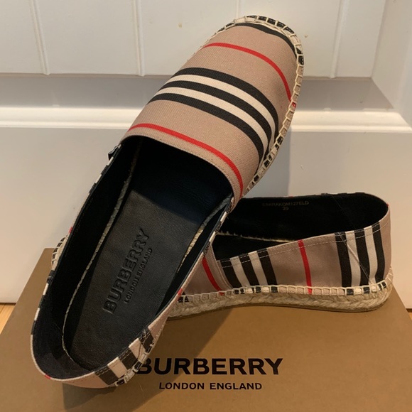 Burberry Alport Icon Stripe Espadrille Canvas - Picture 4 of 9